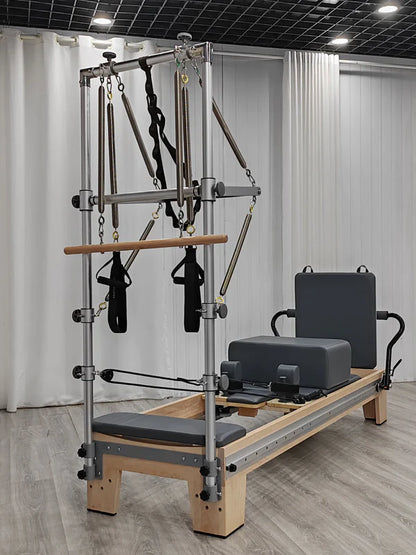 Wooden Full Track Pilates Reformer With Tower